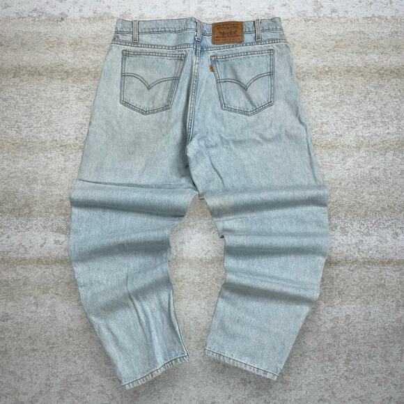 Levi's Other - Vintage Orange Tab Levis Jeans 550 Relaxed Fit Light Wash Denim 100% Cotton 90s